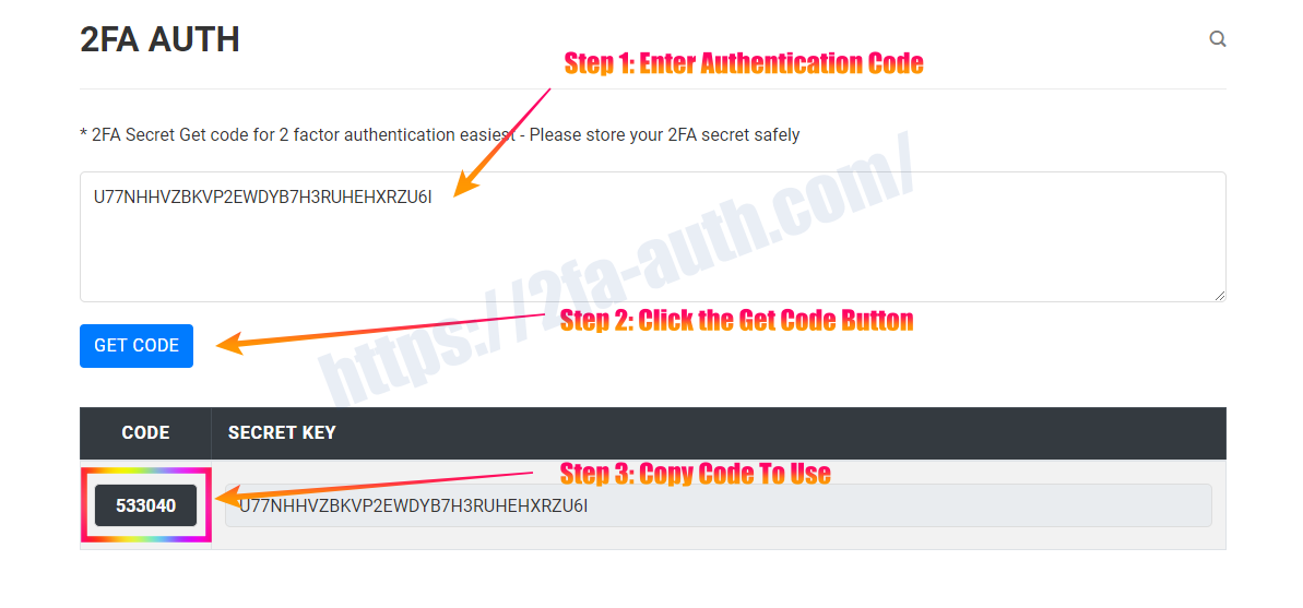 HOW TO USE TOOLS 2FA AUTH